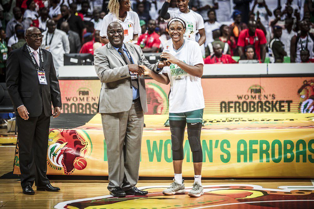 Evelyn Akhator élue meilleure ailière forte de l'AfroBasket women 2019 dans un All-Star Five aux allures du Small Ball