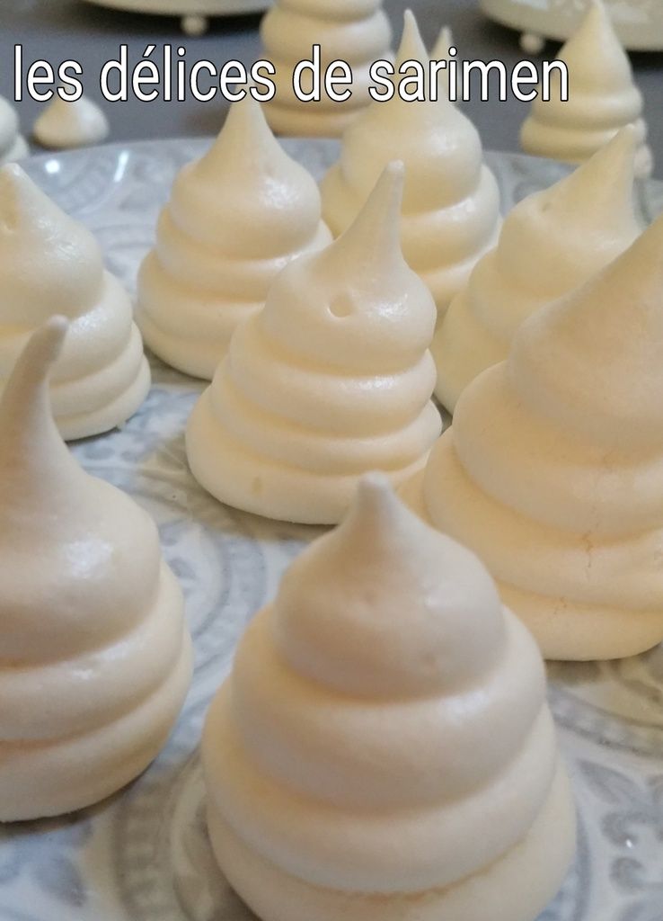 Meringues à la vanille les delices de sarimen