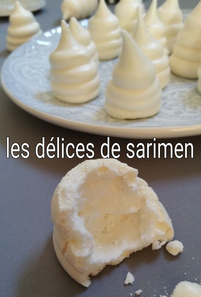 Meringues à la vanille les delices de sarimen