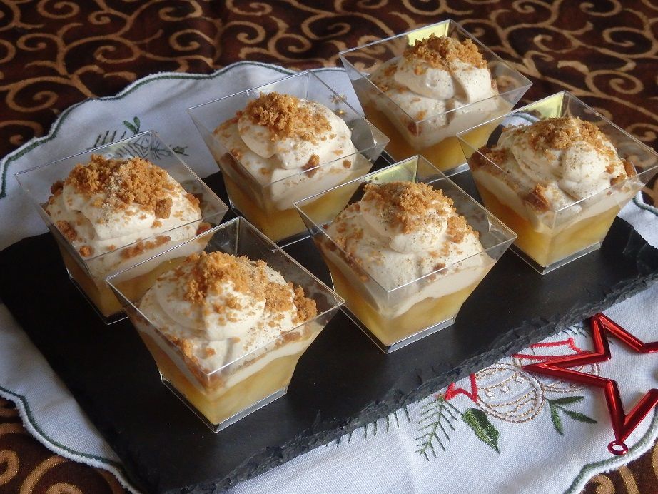 Verrines Chantilly de foie gras aux poires - Le blog de Michelle - Plaisirs  de la Maison