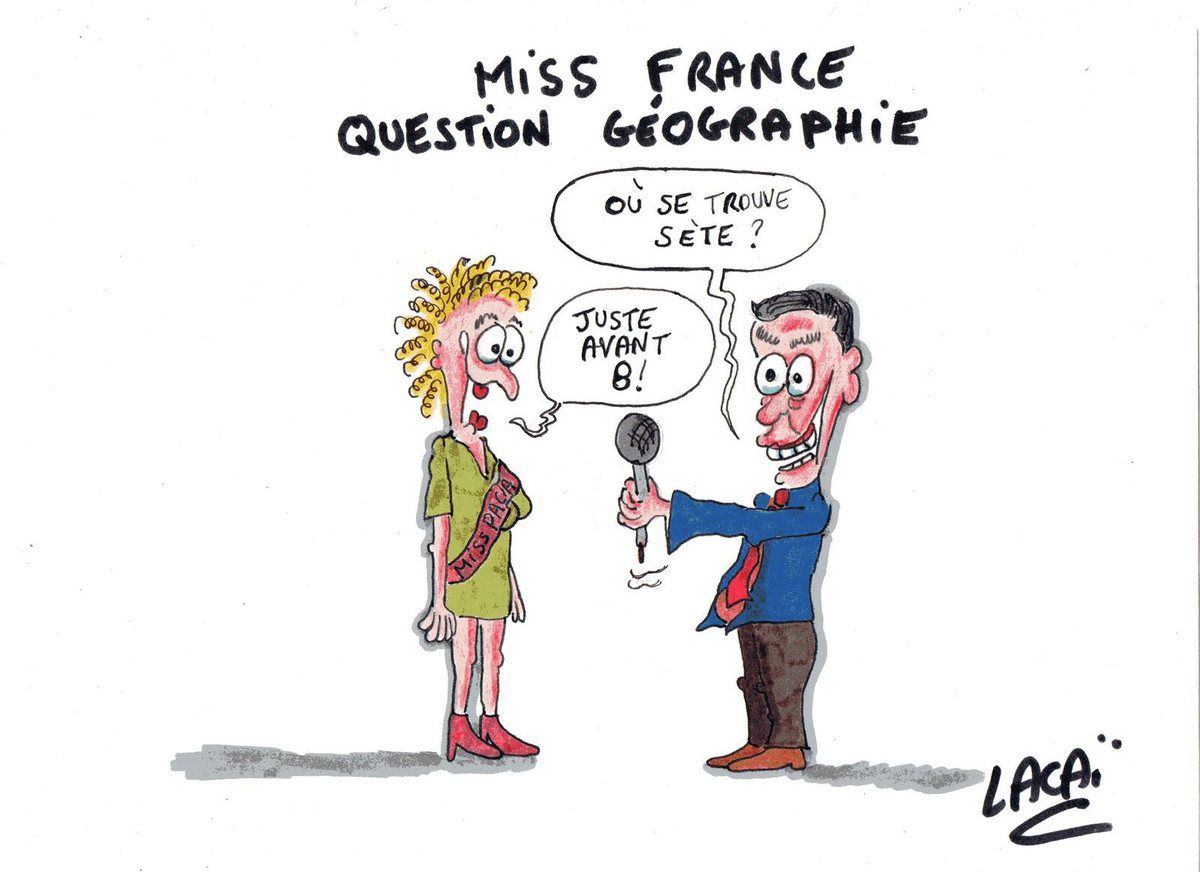 miss France,les miss appréhendent les questions culturelles... - Dessin de  presse un dessin par jour, c'est de l'humour lacai