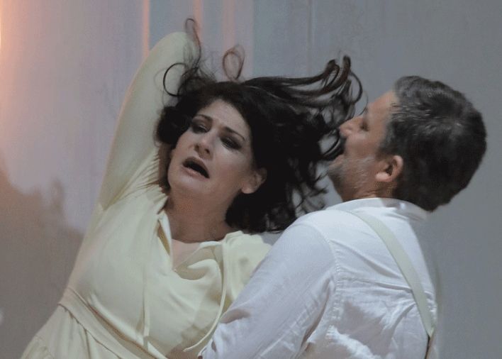 Anja Harteros (Desdémone) et Jonas Kaufmann (Otello) - Photo Bayerische Staatsoper