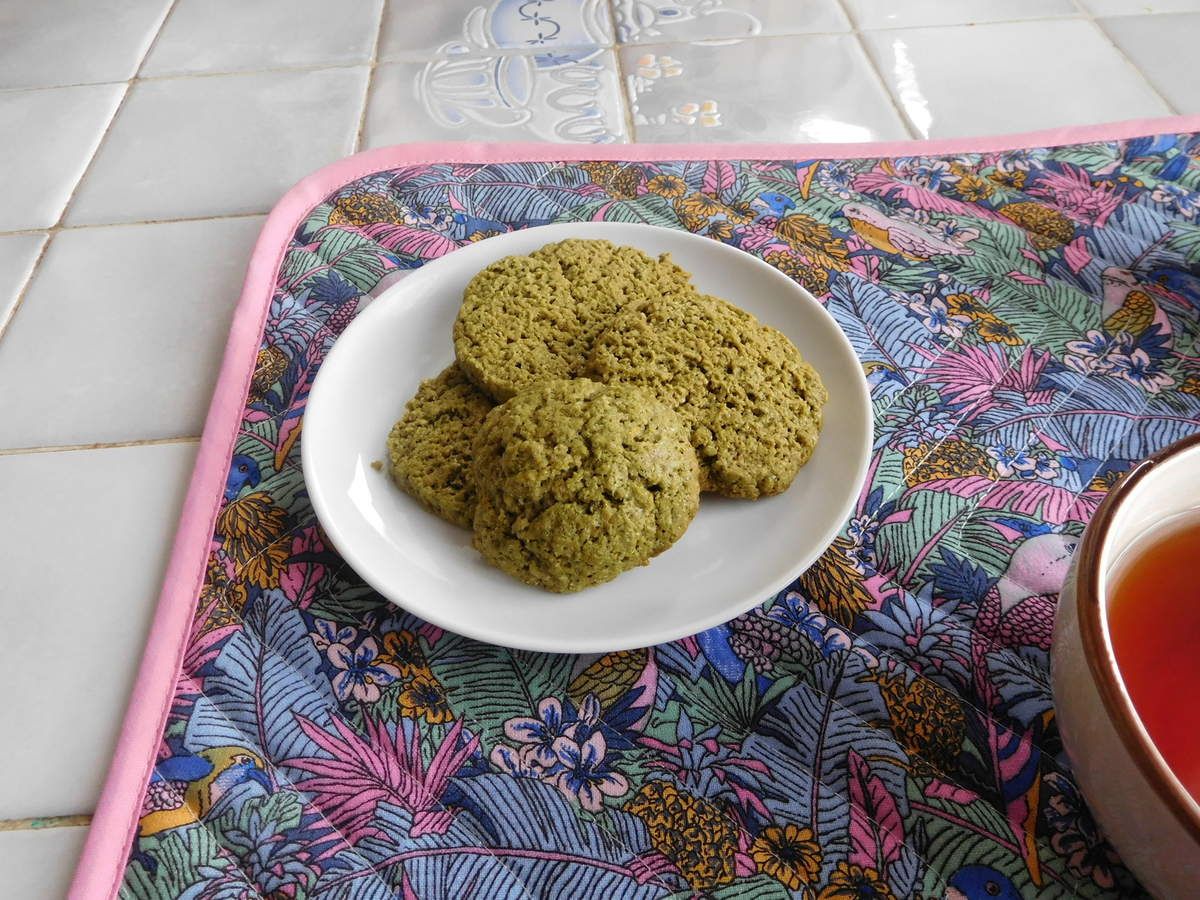 Cookies citron et thé Matcha