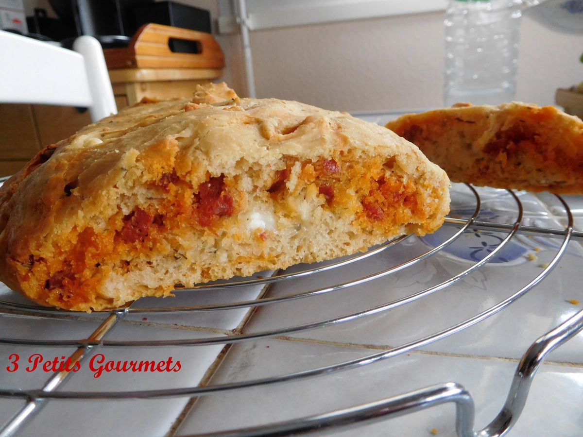 Pain chorizo-féta pour un apéro chaleureux