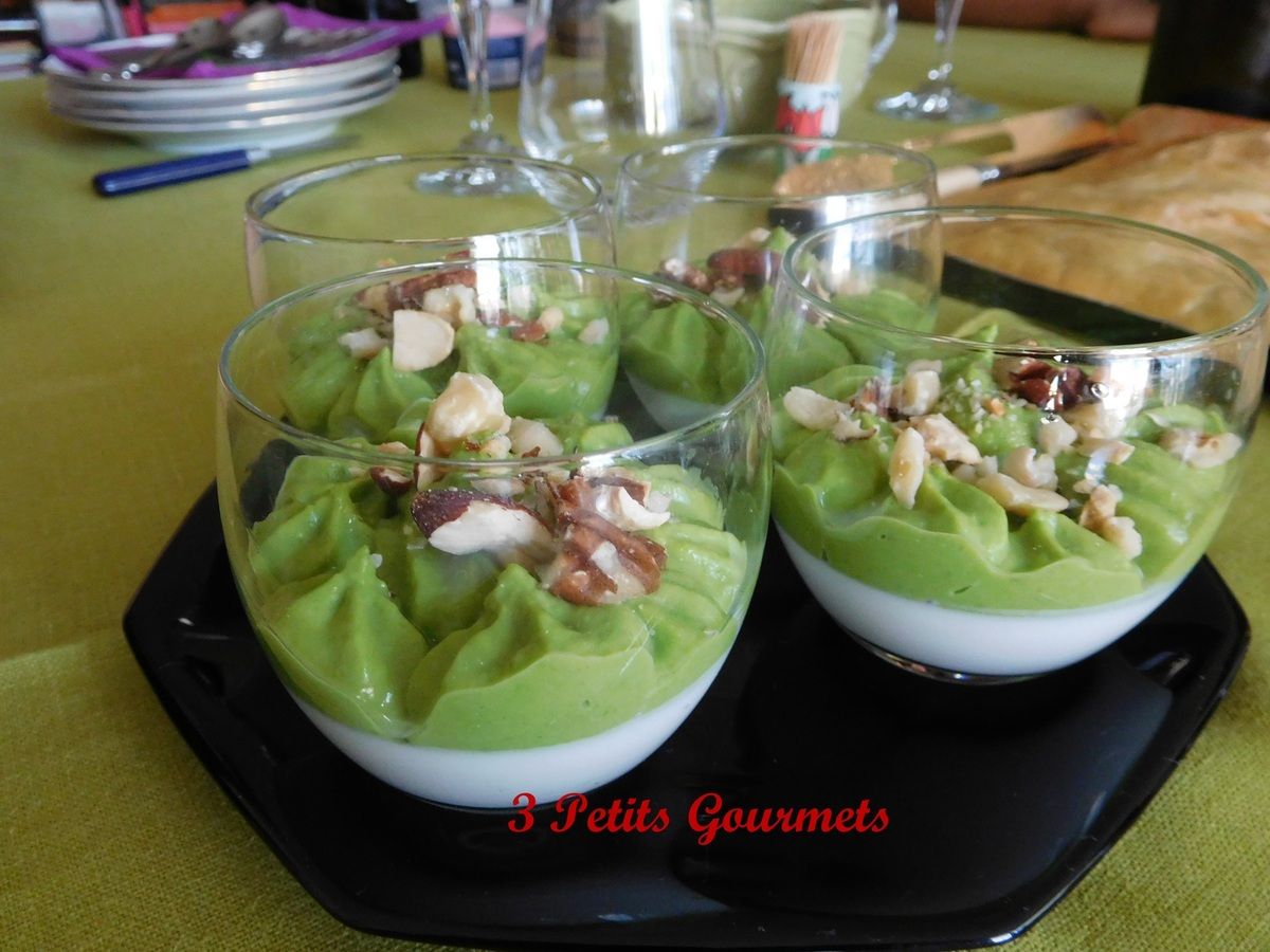 Vert-Blanc : des panna cotta aux petits pois