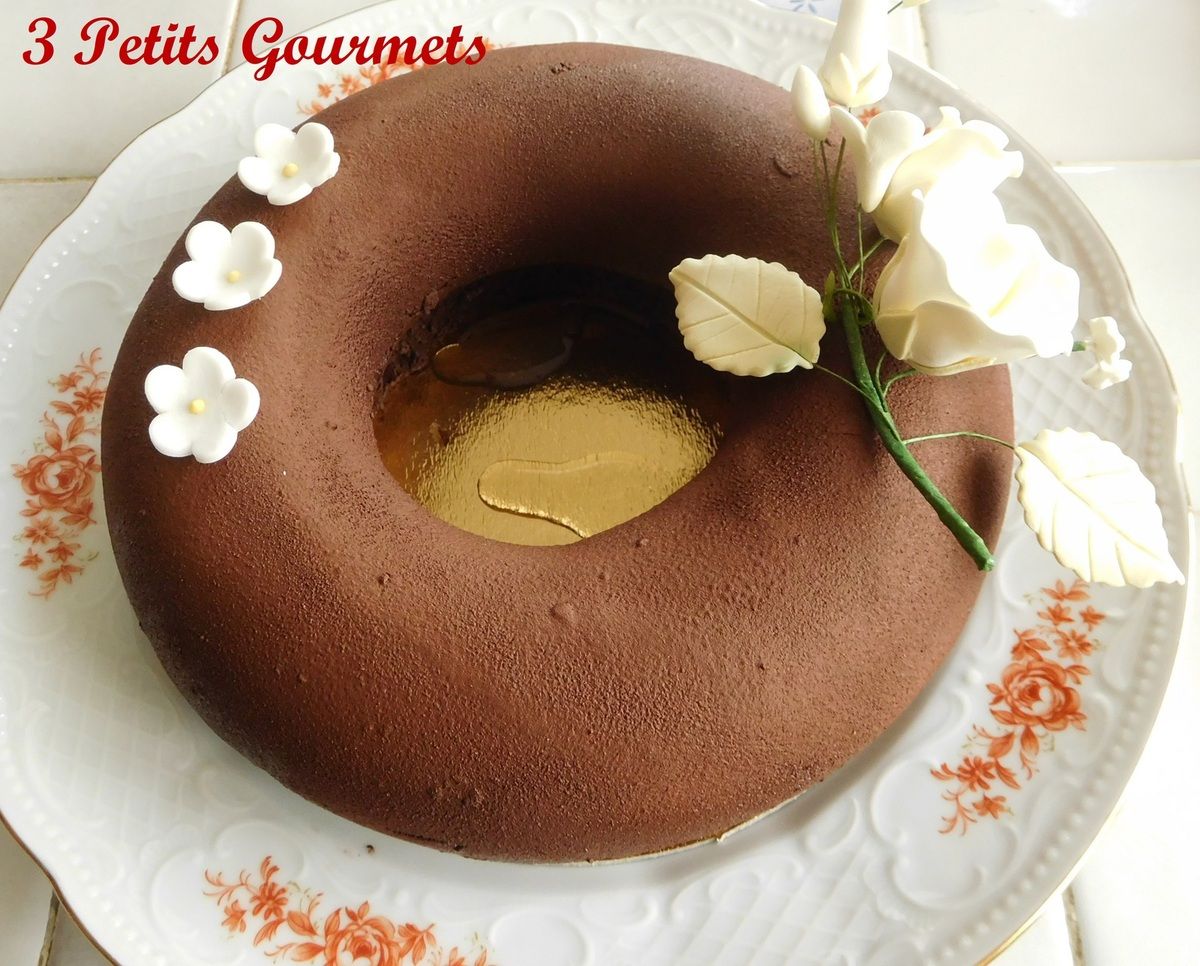 Entremets noix de coco-chocolat