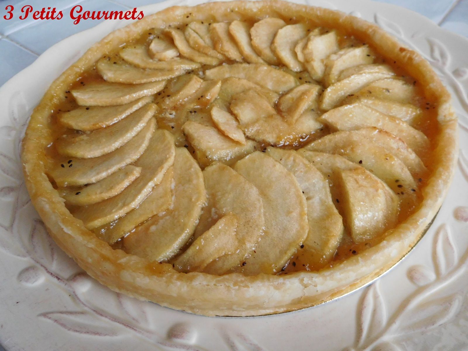 Tarte pommeskiwis 3 petits gourmets