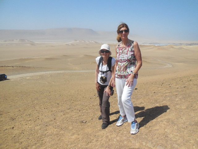 la côte, le désert, les lignes de Nazca, l'arrivée dans la vallée de Nazca 