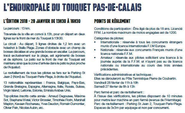 L'ENDUROPALE DU TOUQUET PAS-DE-CALAIS QUADURO 2018...C'EST POUR CETTE FIN JANVIER...