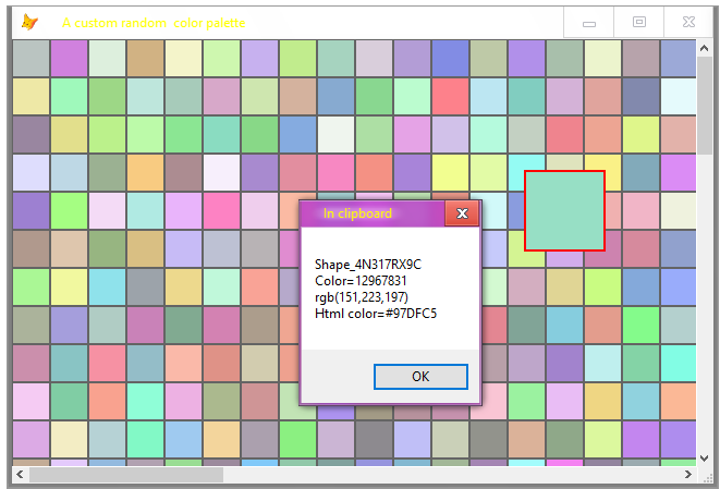 Create a simple color picker - Visual Foxpro codes