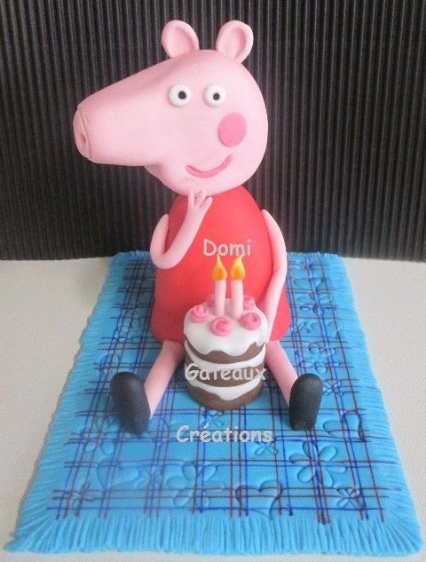 Gateau Peppa Pig En Pate A Sucre Domi Gateaux Creations Gateau Peppa Pig En Pate A Sucre Domi Gateaux Creations