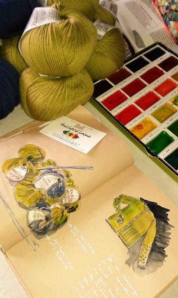 Aquarelle ou laine, mais toujours de la couleur !