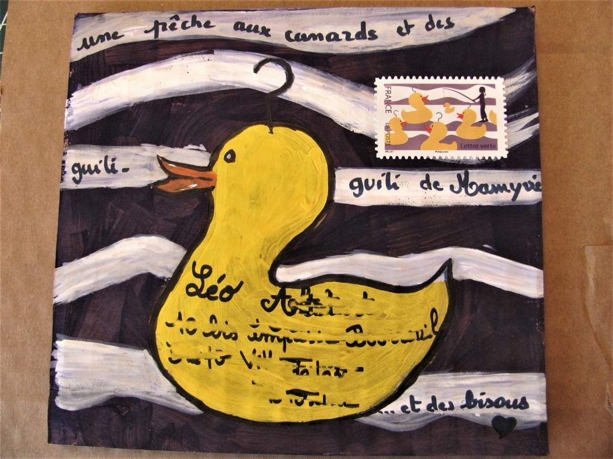 Une pêche aux canards pour Léo...
