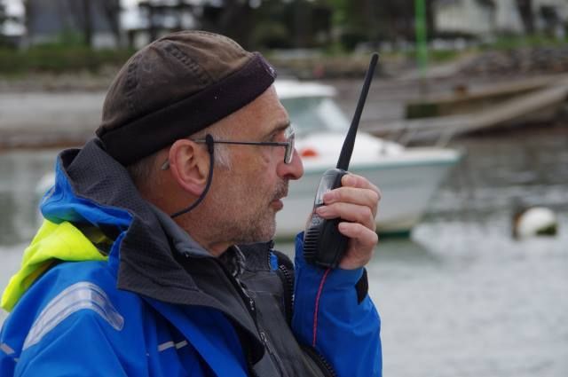 Le chef à la VHF... 