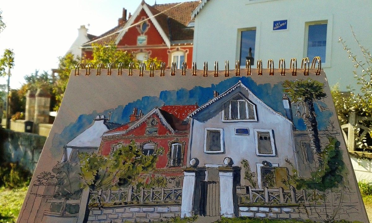 Le dessin avant et après couleur