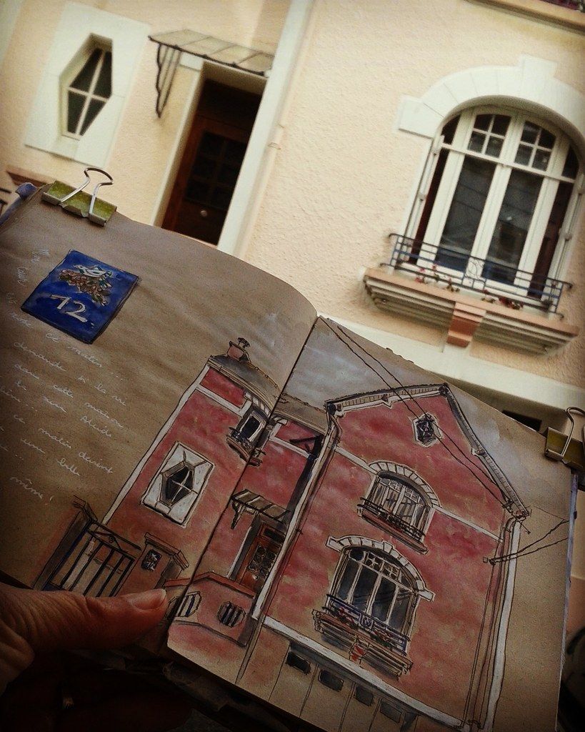 Pendant le dessin...