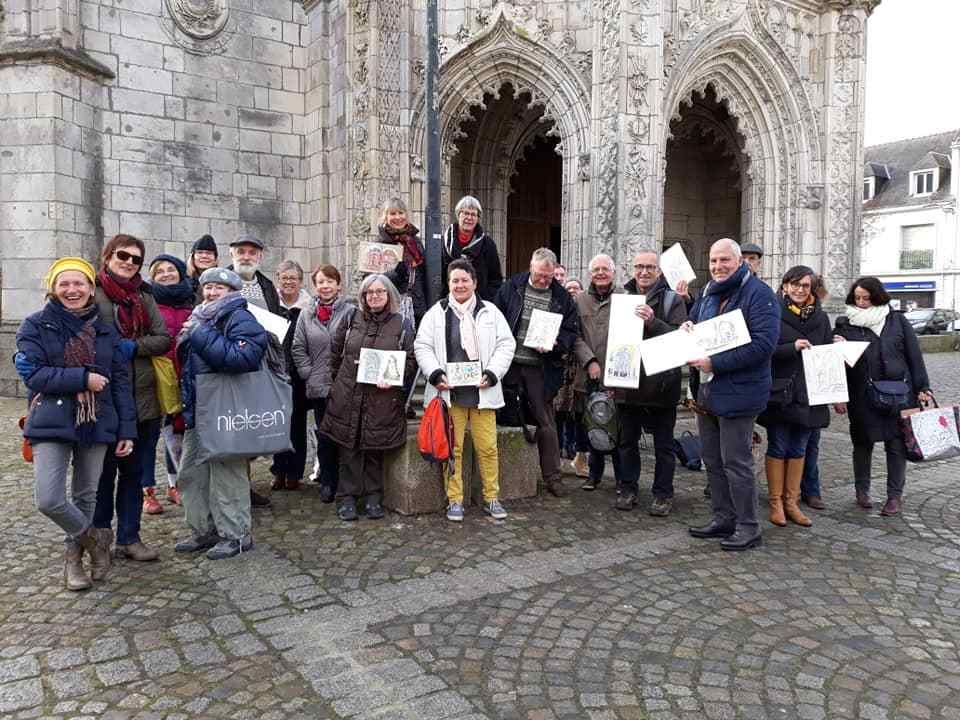 Et le groupe à la sortie de l'église ;) merci à Corinne pour la photo !