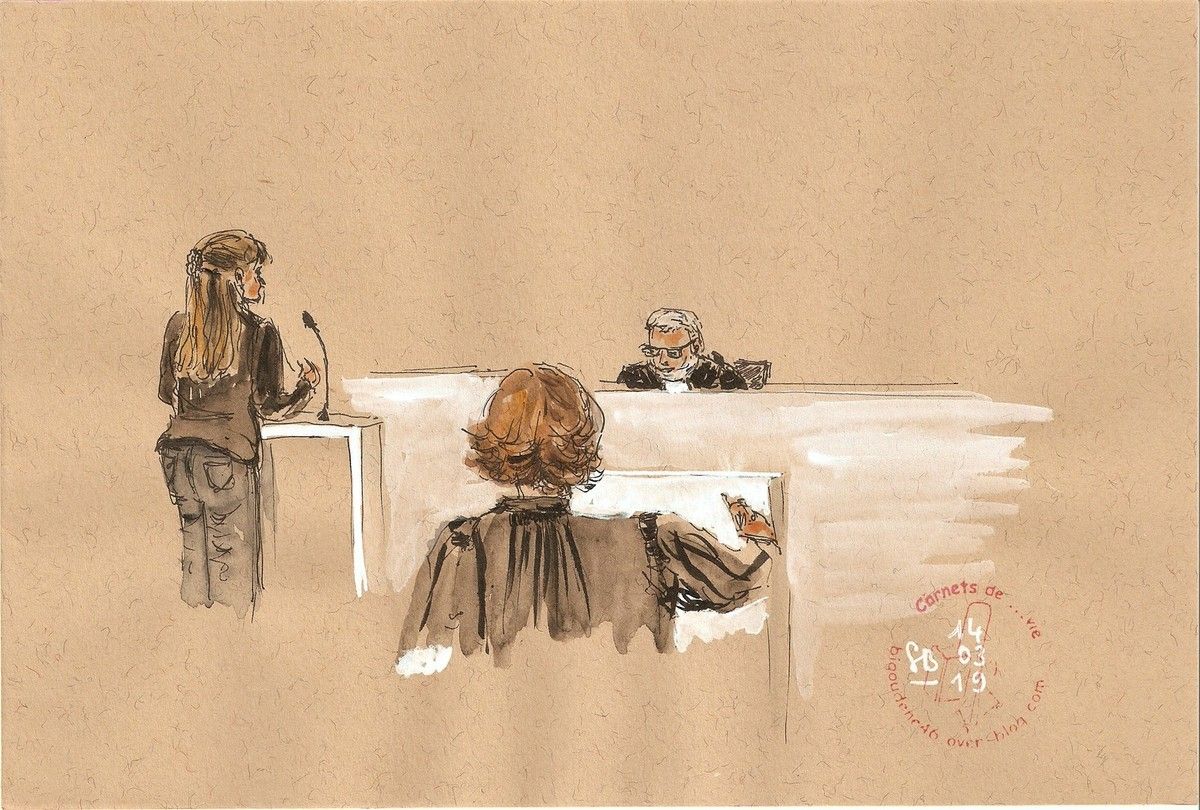 Lorient - 14.03.19 - La plaignante, le juge et l'avocat