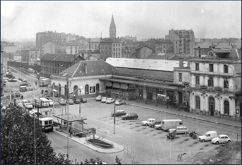 Ancienne gare de Grenoble dans les années 60