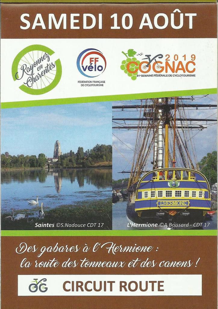 Semaine Fédérale Cognac 2019. Jour 7