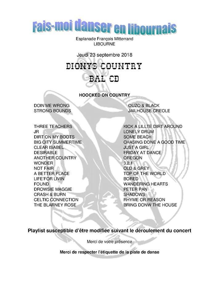 playlist du bal country - DANSONS LA COUNTRY DANS LE LIBOURNAIS - DU 17  août 2018 AU 1ER sptembre 2018 - paradisedancers-countryangouleme16