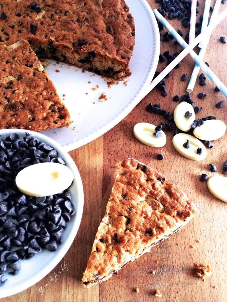 Cookie géant aux deux chocolats et au pralin