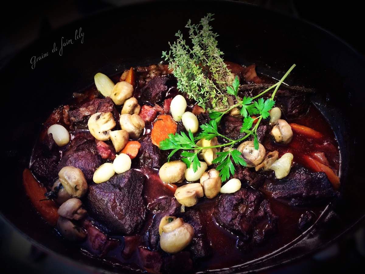 Joue de boeuf en bourguignon