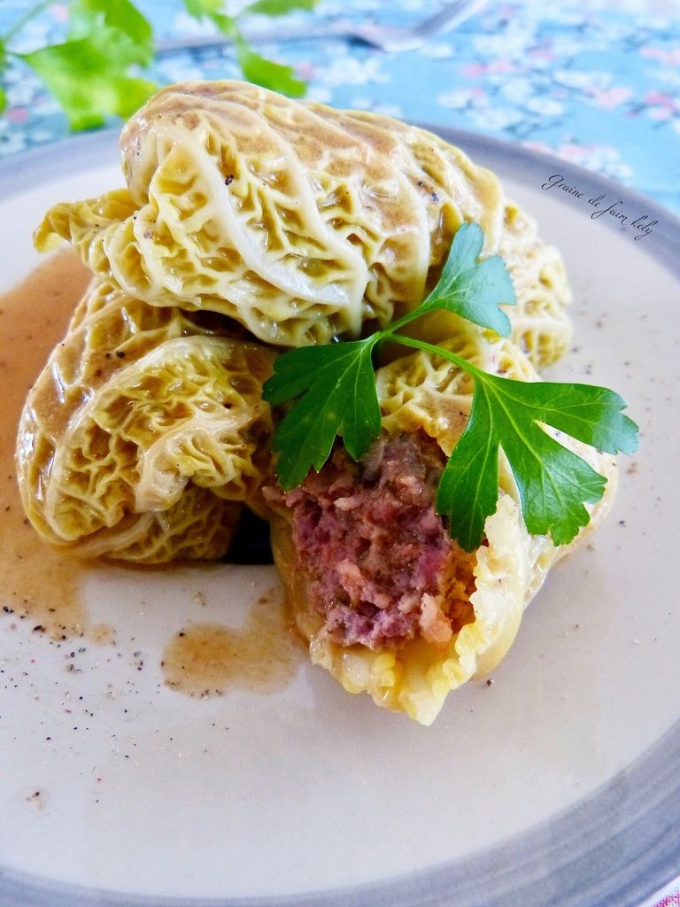 Choux farcis aux shiitakes