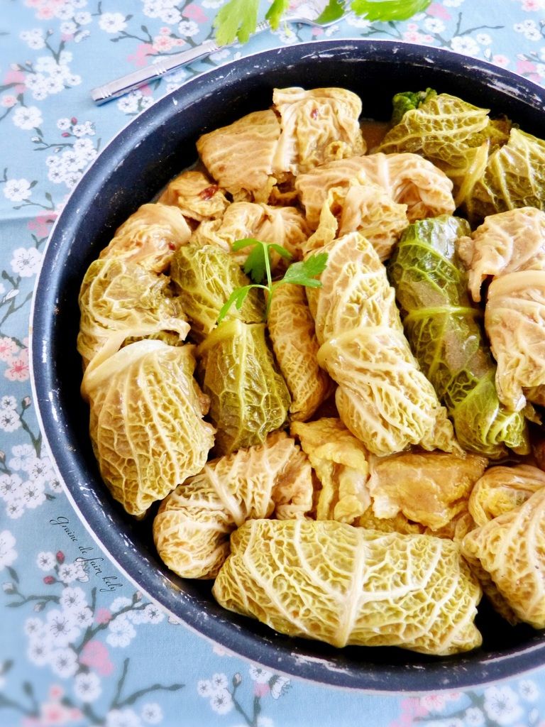 Choux farcis aux shiitakes