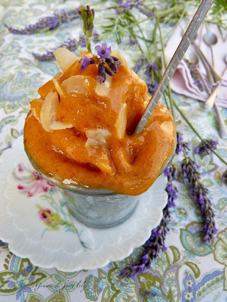 Sorbet abricot-amande (sans sorbetière)