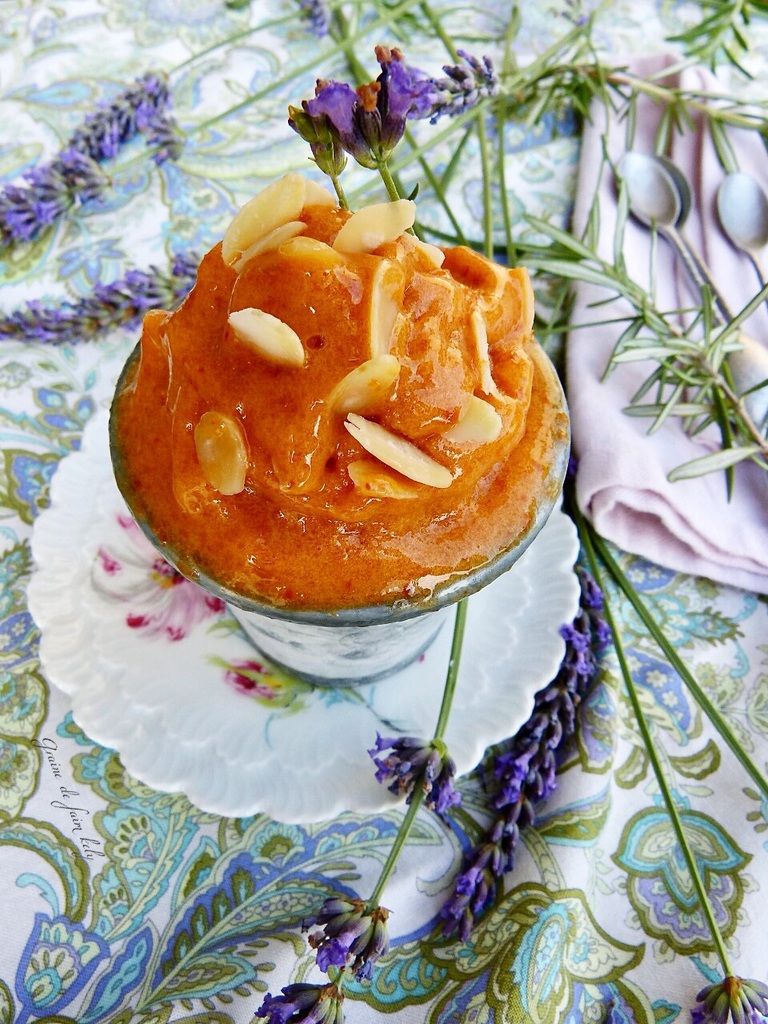 Sorbet abricot-amande (sans sorbetière)