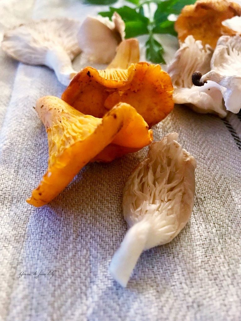 Omelette soufflée aux girolles et pleurotes Bataille Food 50