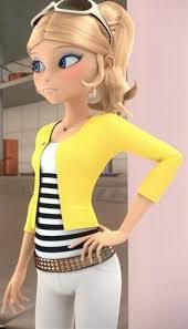 Chloé + son Miraculous + Kwami = Super héroine Queen Bee alias Valentine