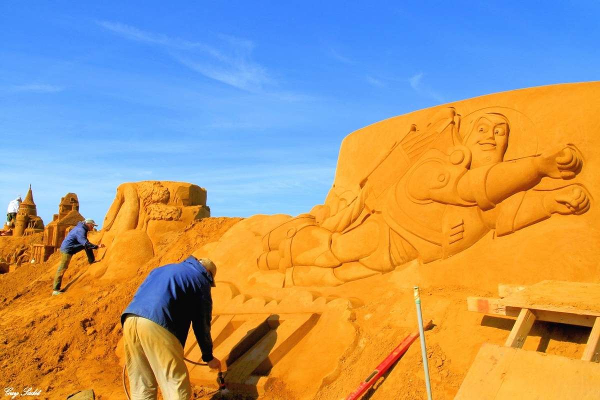 Festival de sculptures sur sable 2015 : c’est la «Fête Givrée » au Touquet-Paris-Plage et à Ostende