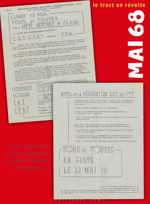 MAI 68, LE TRACT EN RÉVOLTE, exposition itinérante à louer