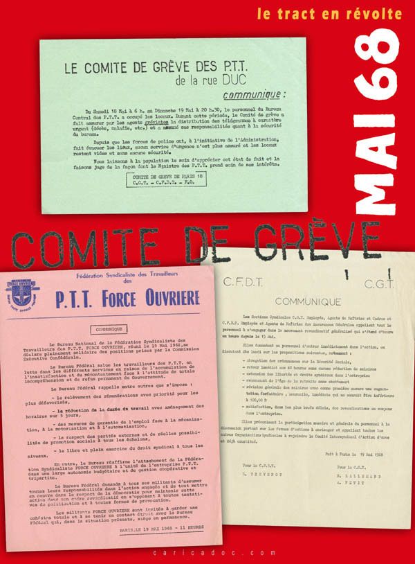 MAI 68, LE TRACT EN RÉVOLTE, exposition itinérante à louer