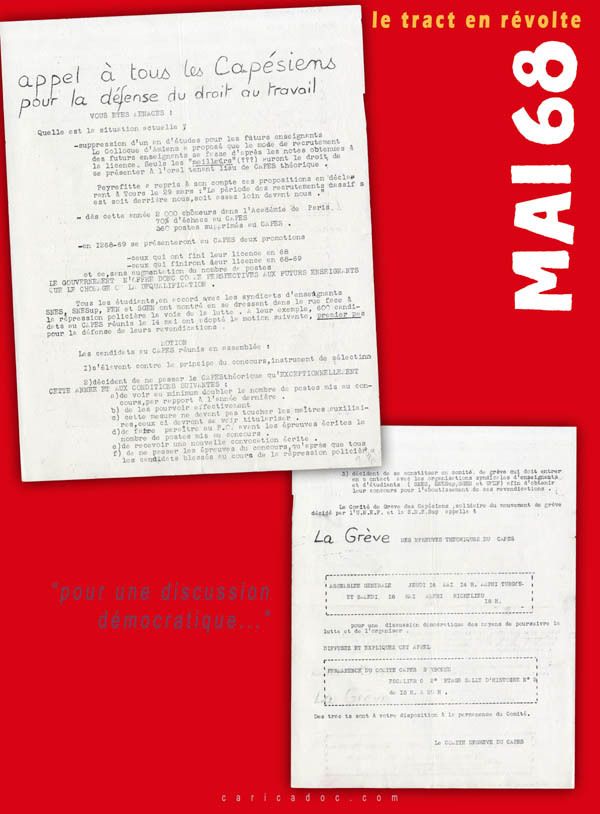 MAI 68, LE TRACT EN RÉVOLTE, exposition itinérante à louer
