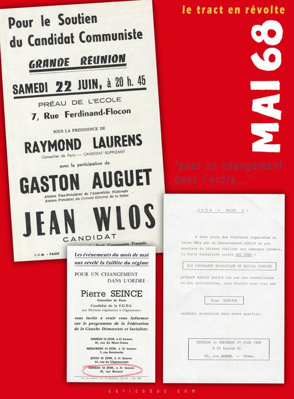 MAI 68, LE TRACT EN RÉVOLTE, exposition itinérante à louer