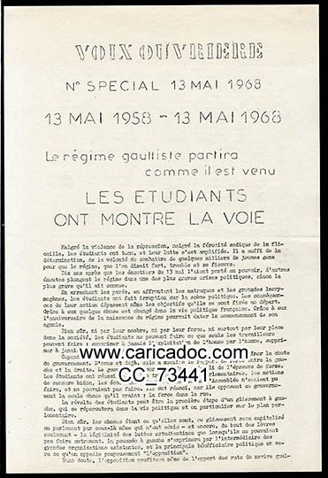 Mai 68 mai 1968 mouvement de mai : unes de journaux
