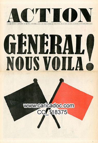 Charles de Gaulle, général de Gaulle dans la presse quotidienne, journaux quotidiens