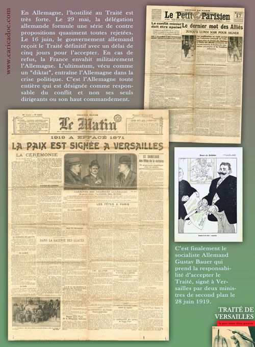 1919, TRAITE DE VERSAILLES : la paix entre deux guerres / exposition itinérante à imprimer