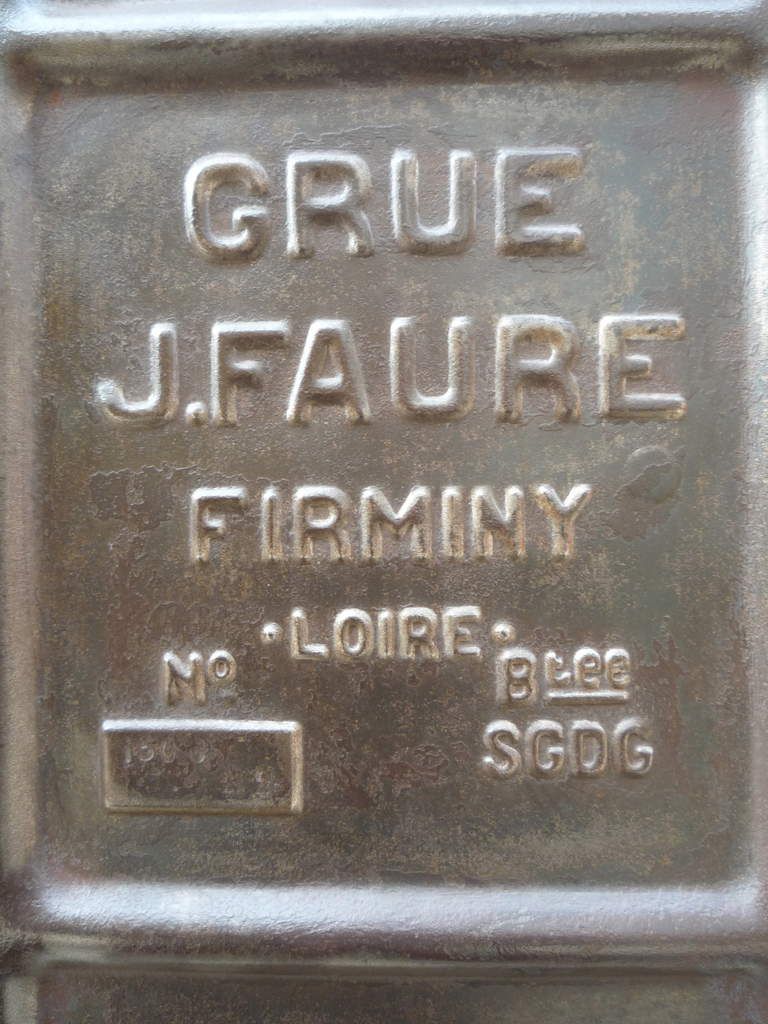 ARMOIRE RIVETEE EMBOUTIE 2 PORTES GRUE J.FAURE FIRMINI 1910