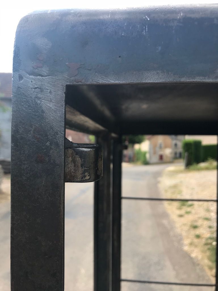 VITRINE PHARMACIE 2 PORTES (OSSATURE SEULE) VERS4 PATINE CANON DE FUSIL