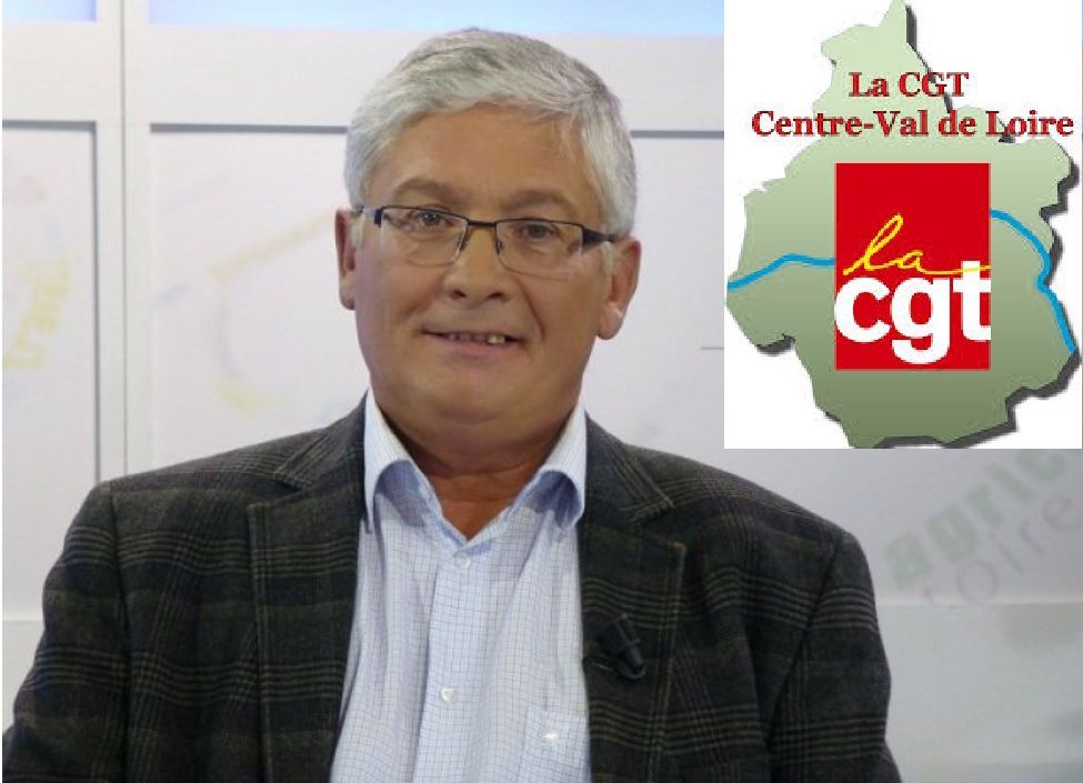 Philippe CORDAT, Secrétaire général du comité de la CGT Centre-Val de Loire, membre du CCN de la CGT (source photo: France 3 centre-Val de Loire)