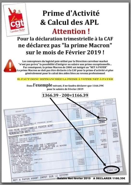 Prime D Activite Et Calcul Des Apl Attention Ne Pas Declarer La Prime Macron Commun Commune Le Blog D El Diablo