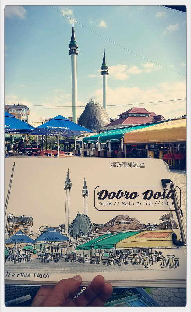 Croquis "in situ" en Bosnie-Herzégovine - Région de Tuzla // Mala Prica - emdé, 2018