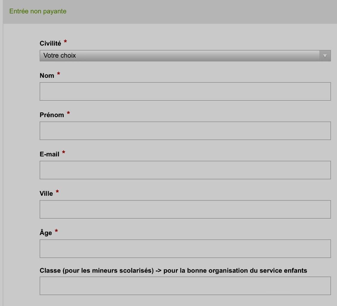 29 NOVEMBRE : L'INSCRIPTION EST OBLIGATOIRE !