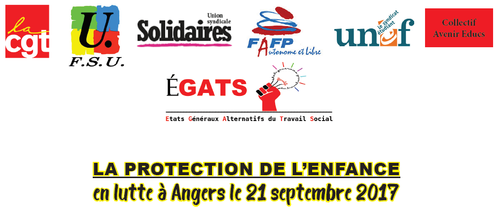 La protection de l'enfance en lutte à Angers le 21 septembre