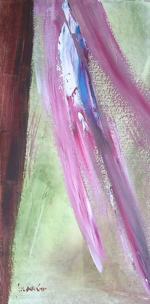 Retombant 931 B Acrylique 2013 Oeuvre de Gisèle Dalla Longa