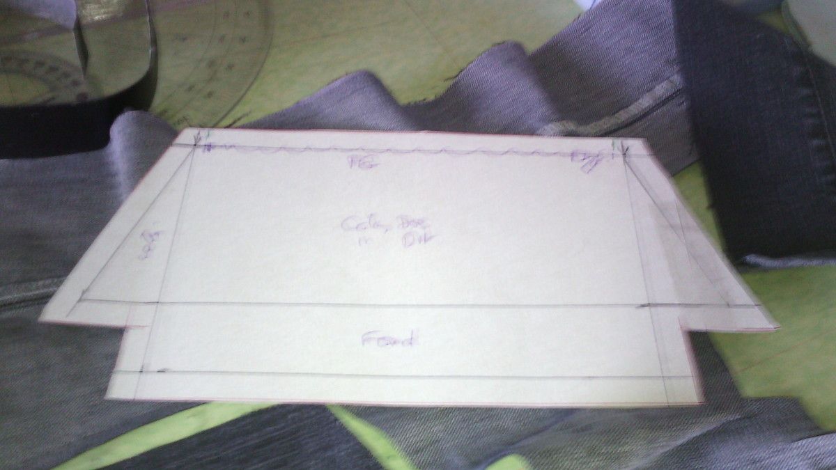Patron de la trousse( voir Patron trousse Elisa)